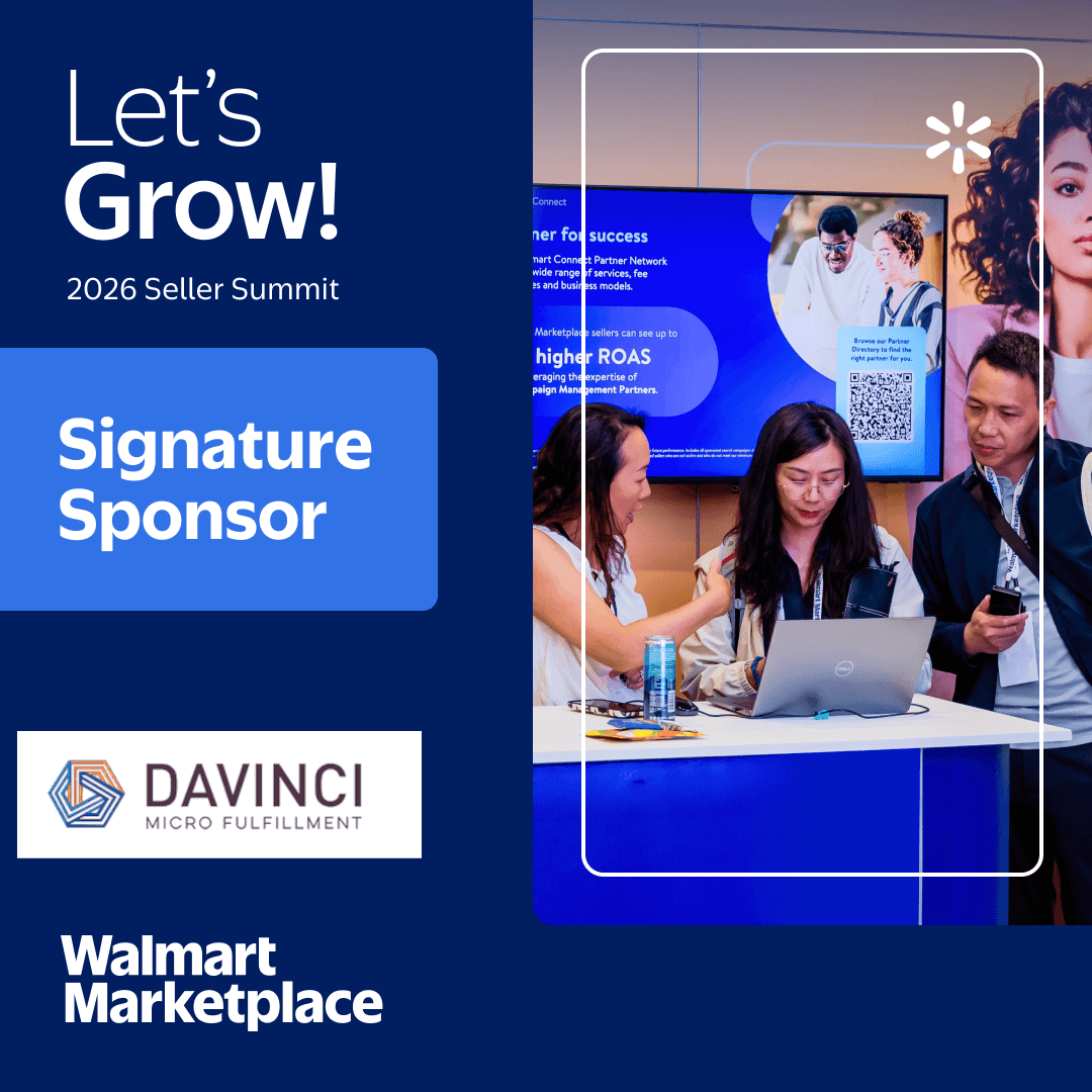 Davinci Micro Fulfillment - Signature Sponsor at Walmart Lets Grow! 2026 Seller Summit